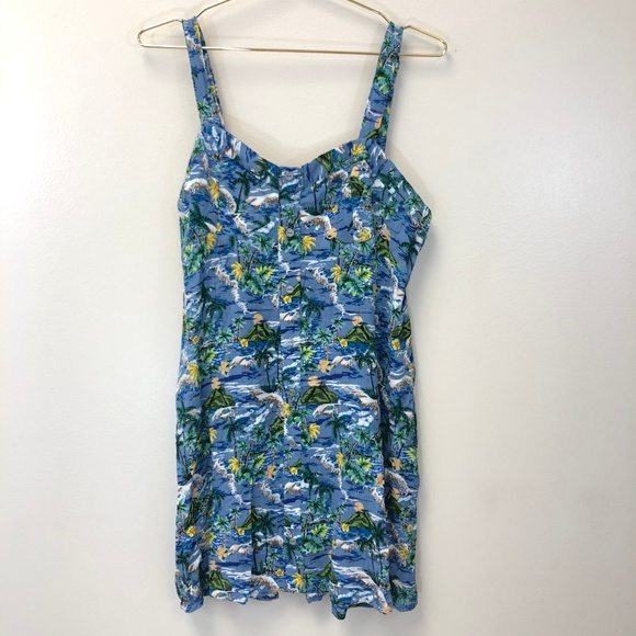 wild fable Dresses & Skirts - 5/$20 Button-Front Tropical Print Dress